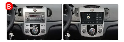 KIA CERATO 2008/2012 KIT STANDARD - CENTRAL MULTIMEDIA 9" ADAK ANDROID 4CORE + 4GB RAM + 64GB ROM