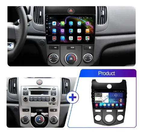 KIA CERATO 2008/2012 KIT PREMIUM - CENTRAL MULTIMEDIA 9" ADAK ANDROID 8CORE + 4GB RAM + 64GB ROM