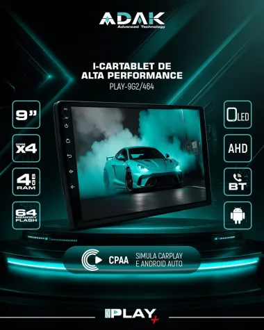 HONDA HRV/XRV 2016/2021 KIT STANDARD - CENTRAL MULTIMIDIA 9" ADAK ANDROID 4CORE + 4GB RAM + 64GB ROM