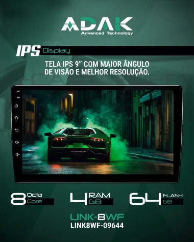 KIA CARNIVAL 2014+ KIT PREMIUM - CENTRAL MULTIMEDIA 9" ADAK ANDROID 8CORE + 4GB RAM + 64GB ROM