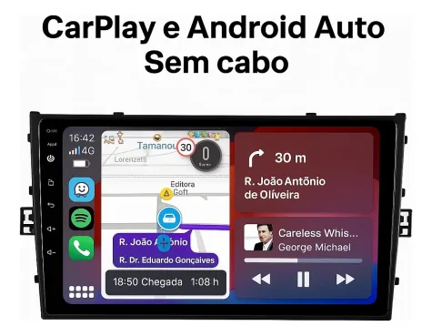 VOLKSWAGEN VIRTUS-TCROSS-POLO 2018/2023 KIT STANDARD - CENTRAL MULTIMEDIA 9" ADAK ANDROID 4CORE + 4GB RAM + 64GB ROM