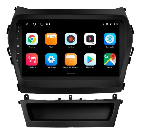 HYUNDAI SANTA FE 2014/2019 KIT STANDARD - CENTRAL MULTIMEDIA 9" ADAK  ANDROID 4CORE + 4GB RAM + 64GB ROM