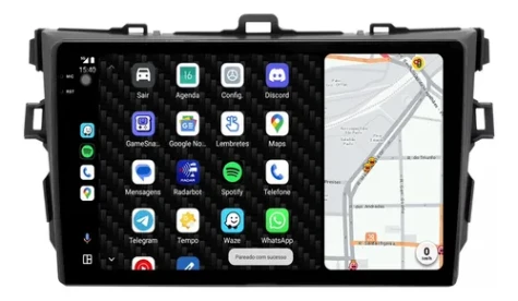 TOYOTA COROLLA 2007/2012 KIT PREMIUM - CENTRAL MULTIMEDIA 9" ADAK ANDROID 8CORE + 4GB RAM + 64GB ROM